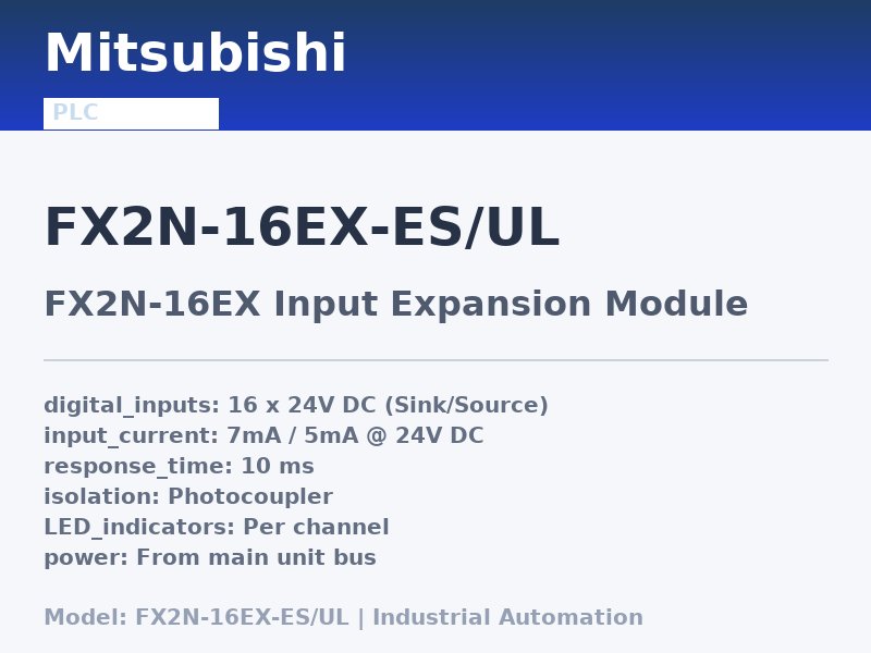 Mitsubishi FX2N-16EX-ES/UL