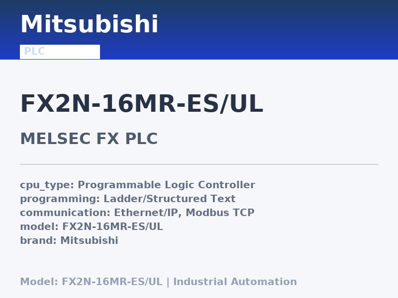 Mitsubishi FX2N-16MR-ES/UL
