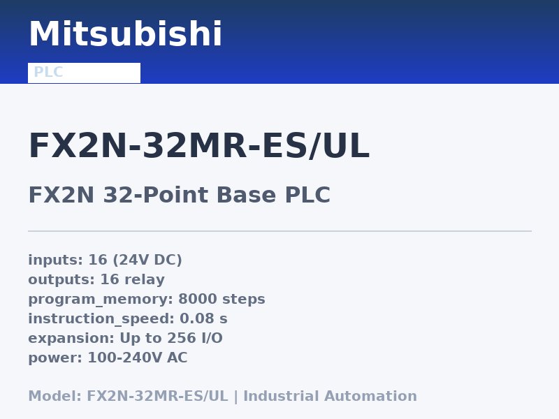 Mitsubishi FX2N-32MR-ES/UL