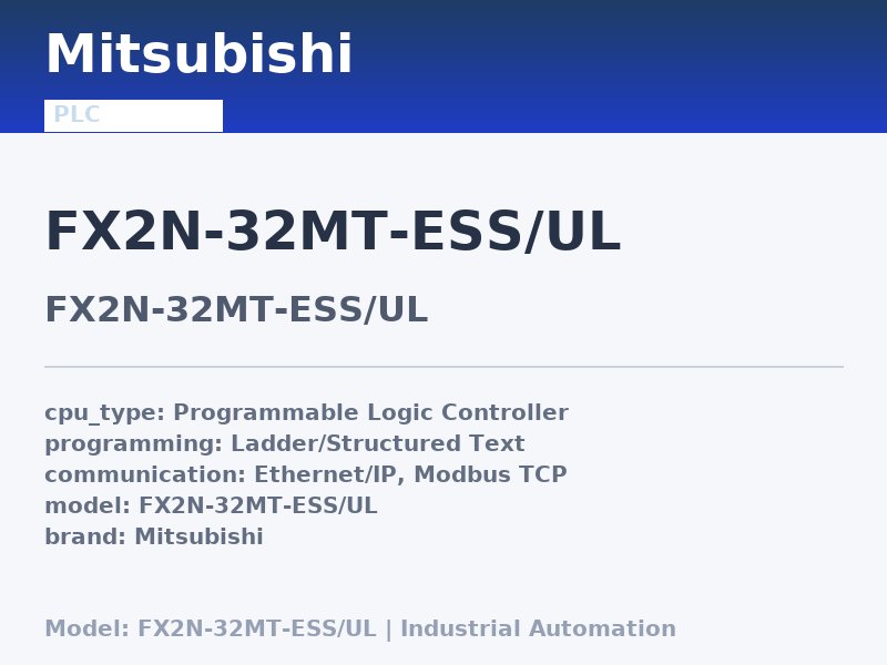 Mitsubishi FX2N-32MT-ESS/UL