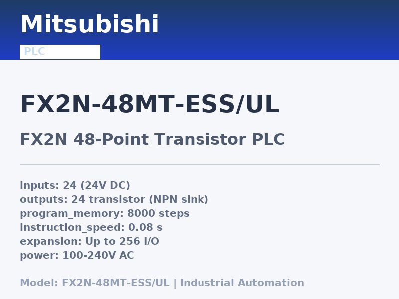 Mitsubishi FX2N-48MT-ESS/UL