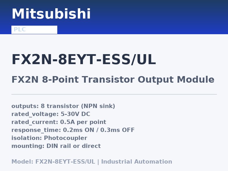 Mitsubishi FX2N-8EYT-ESS/UL