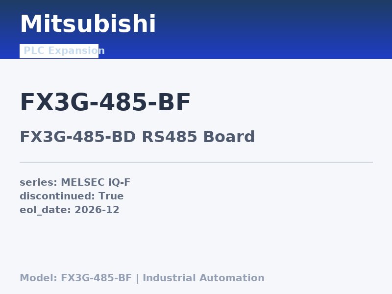 Mitsubishi FX3G-485-BF