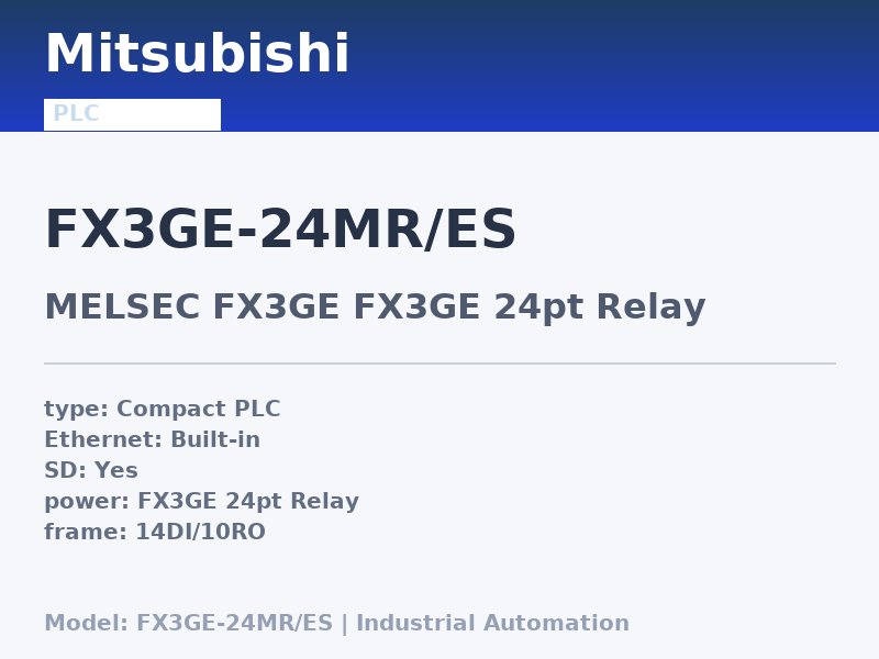 Mitsubishi FX3GE-24MR/ES