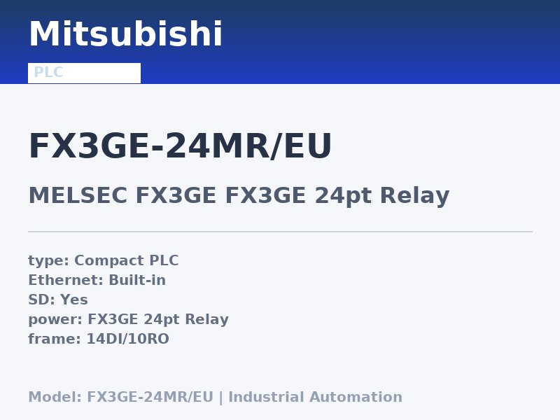 Mitsubishi FX3GE-24MR/EU