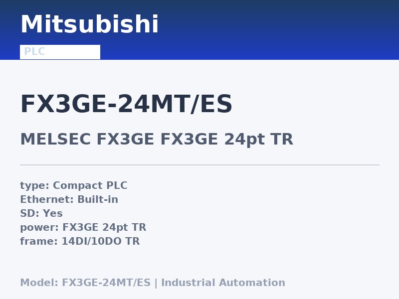 Mitsubishi FX3GE-24MT/ES