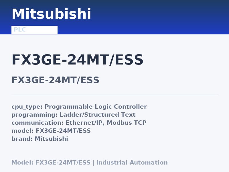 Mitsubishi FX3GE-24MT/ESS