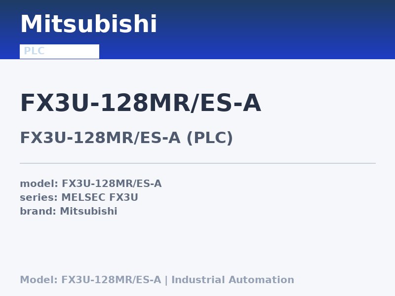 Mitsubishi FX3U-128MR/ES-A