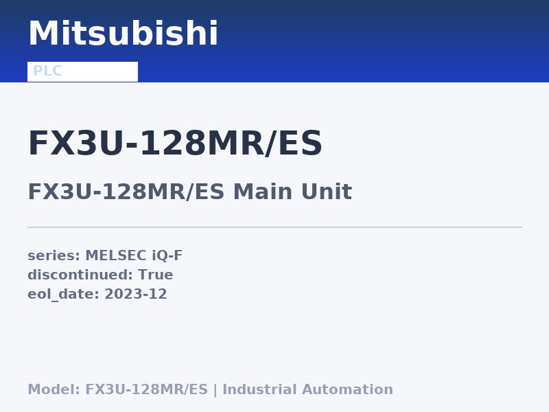 Mitsubishi FX3U-128MR/ES