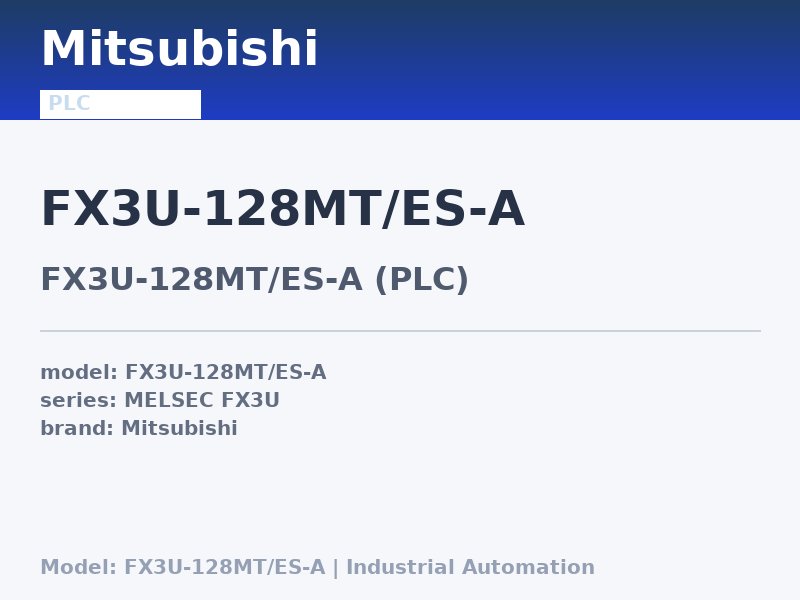 Mitsubishi FX3U-128MT/ES-A