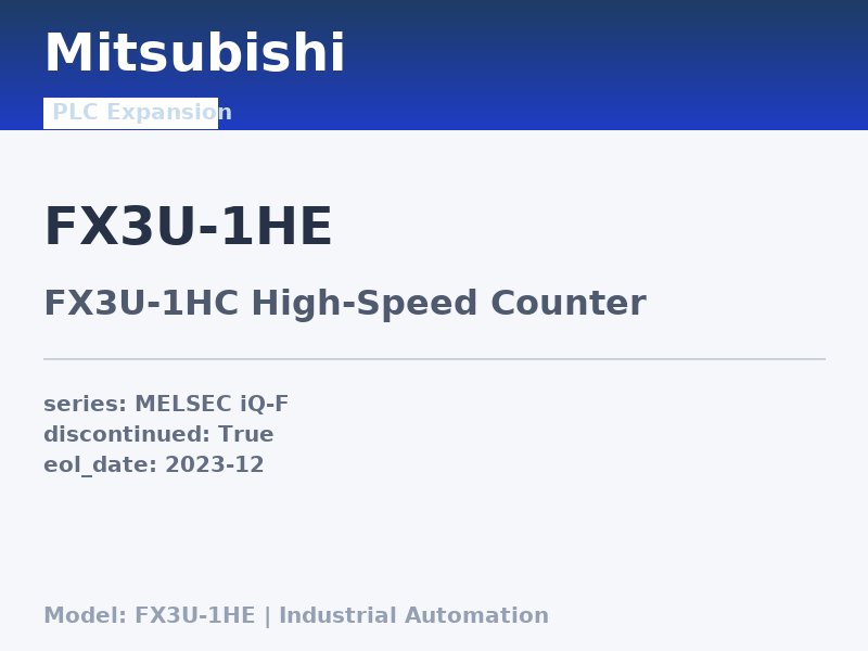 Mitsubishi FX3U-1HE