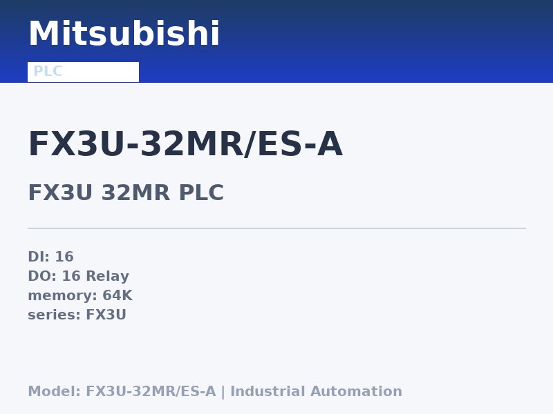 Mitsubishi FX3U-32MR/ES-A