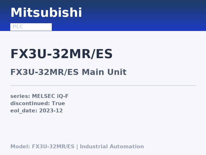 Mitsubishi FX3U-32MR/ES
