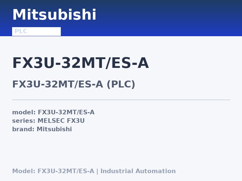 Mitsubishi FX3U-32MT/ES-A