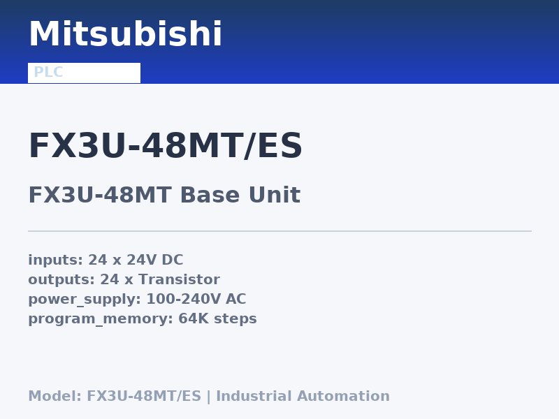 Mitsubishi FX3U-48MT-ES