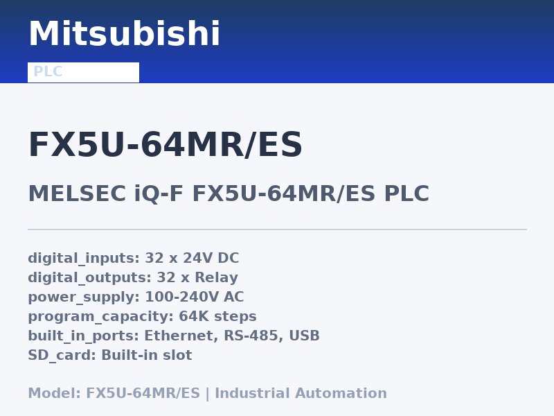 Mitsubishi FX5U-64MR/ES