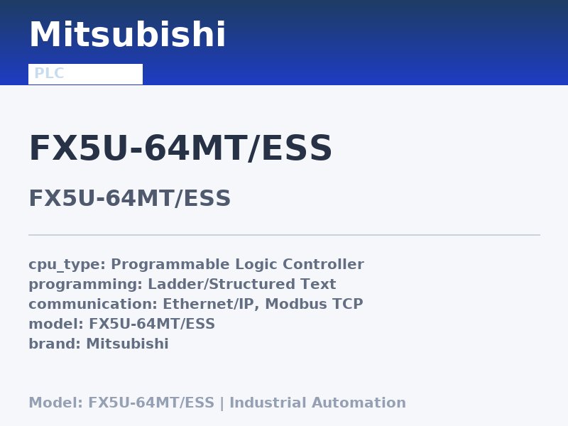 Mitsubishi FX5U-64MT/ESS