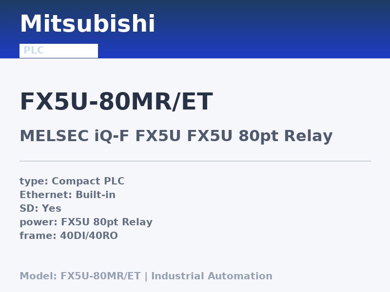 Mitsubishi FX5U-80MR/ET