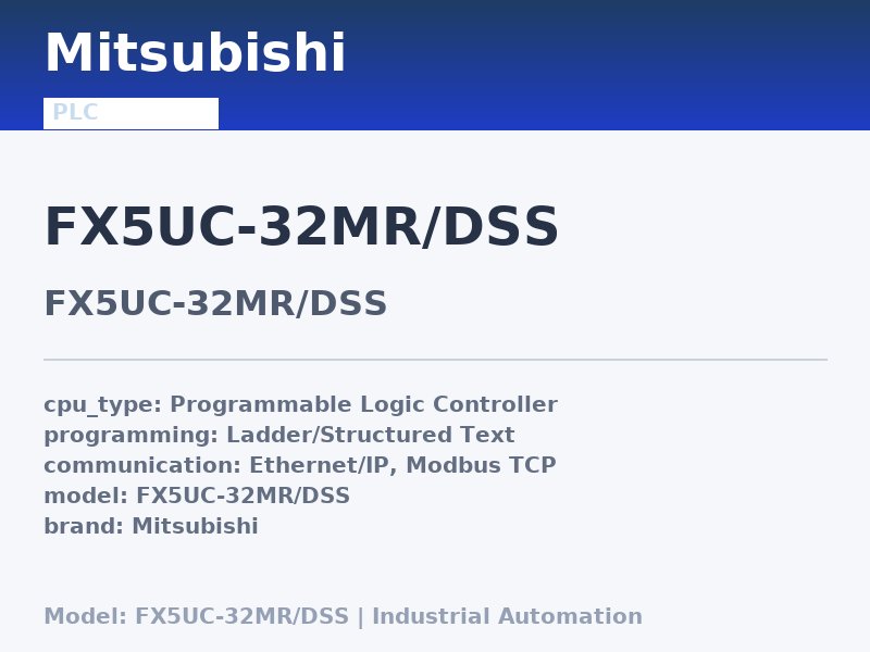 Mitsubishi FX5UC-32MR/DSS