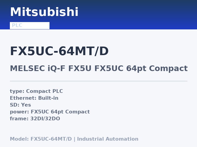 Mitsubishi FX5UC-64MT/D