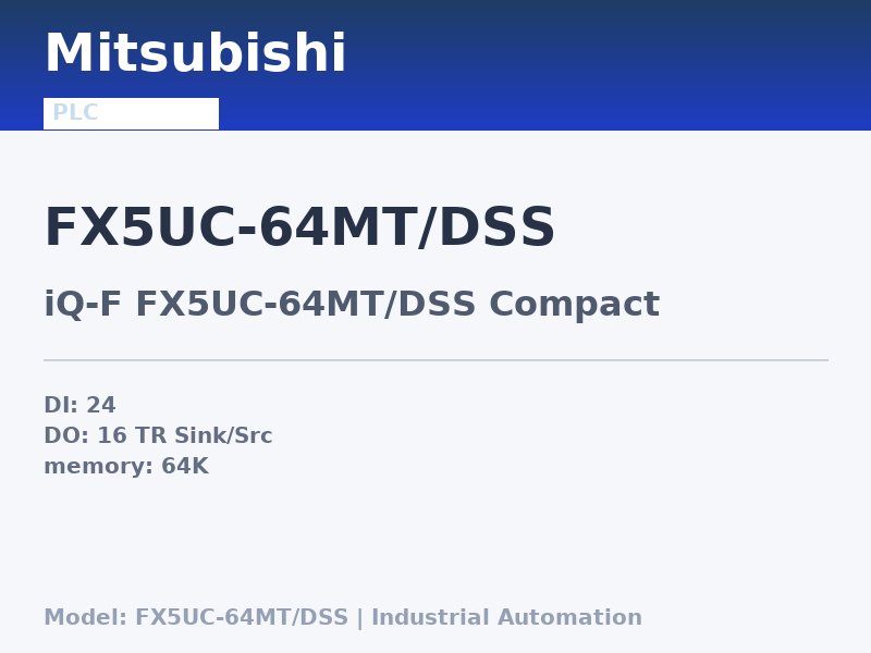 Mitsubishi FX5UC-64MT/DSS