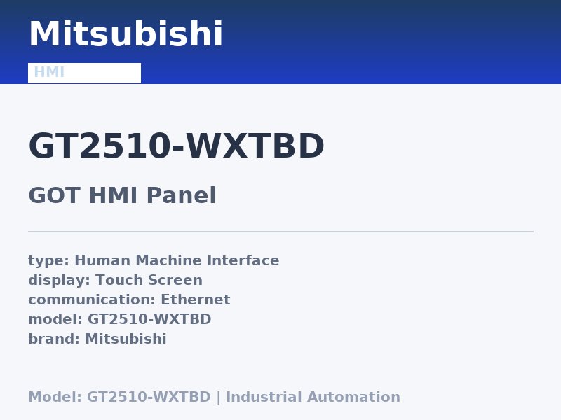 Mitsubishi GT2510-WXTBD