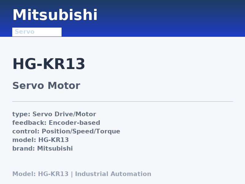 Mitsubishi HG-KR13
