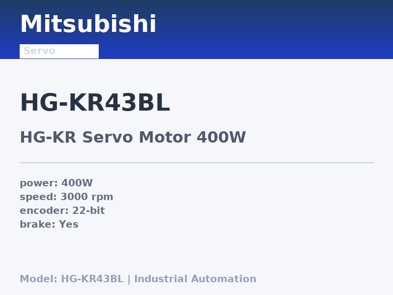 Mitsubishi HG-KR43BL