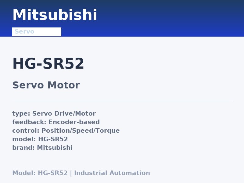 Mitsubishi HG-SR52