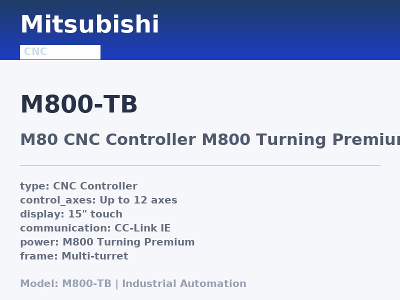 Mitsubishi M800-TB