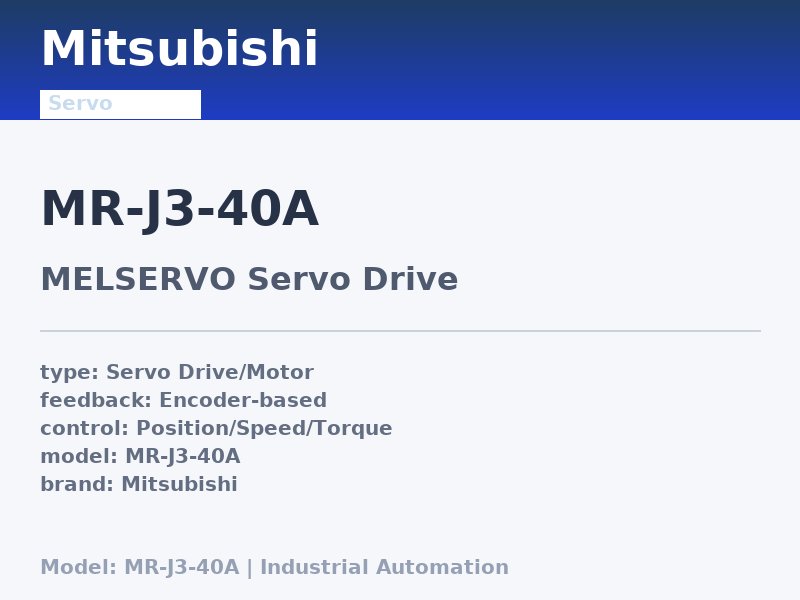 Mitsubishi MR-J3-40A