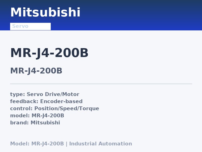 Mitsubishi MR-J4-200B