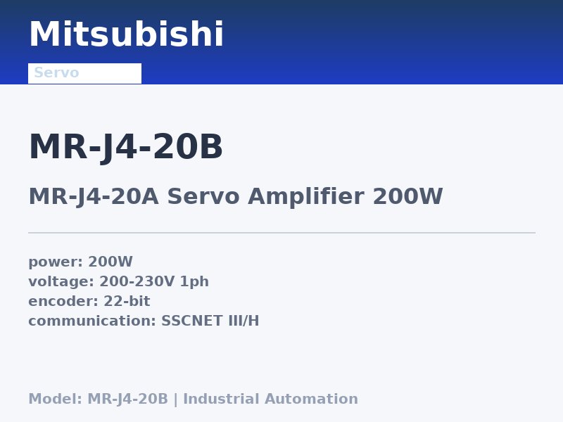 Mitsubishi MR-J4-20B