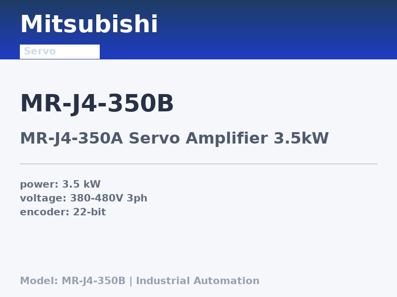 Mitsubishi MR-J4-350B