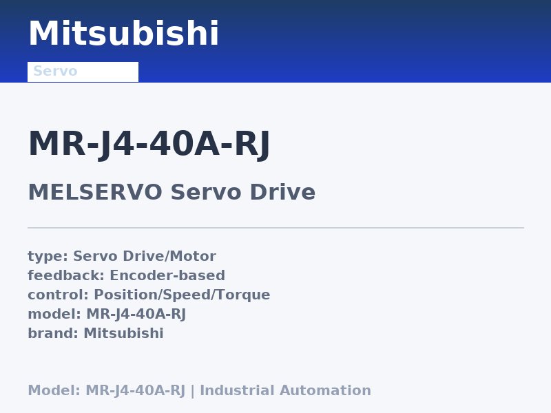 Mitsubishi MR-J4-40A-RJ