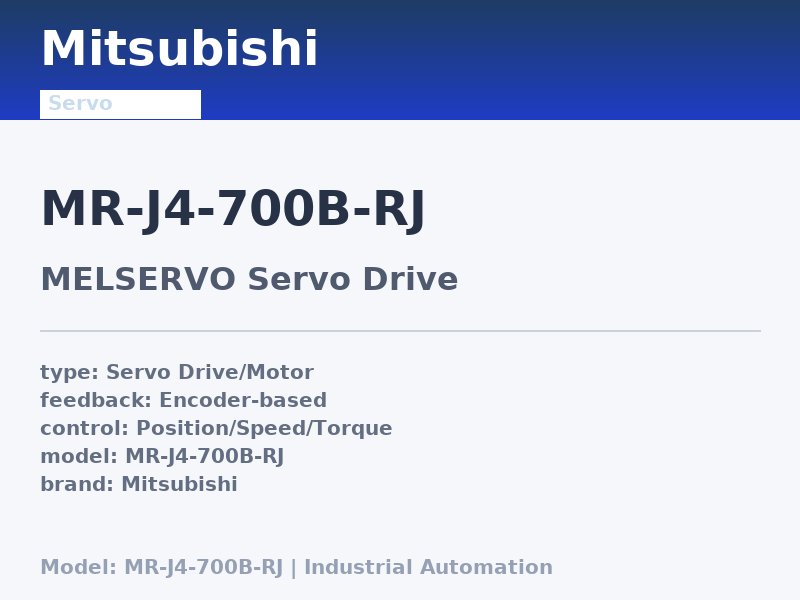 Mitsubishi MR-J4-700B-RJ