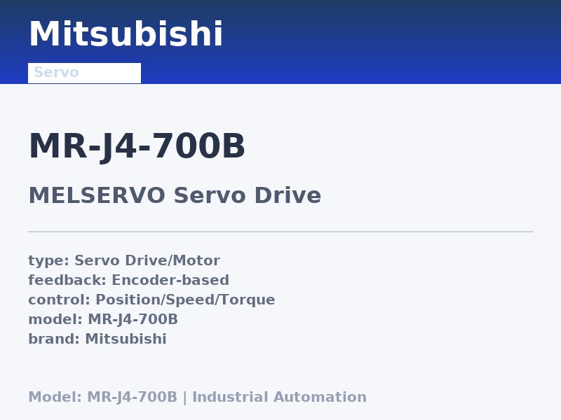 Mitsubishi MR-J4-700B