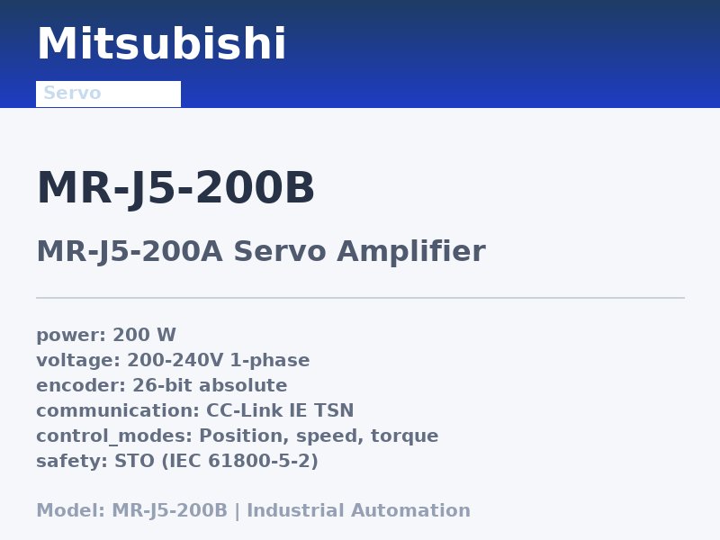 Mitsubishi MR-J5-200B