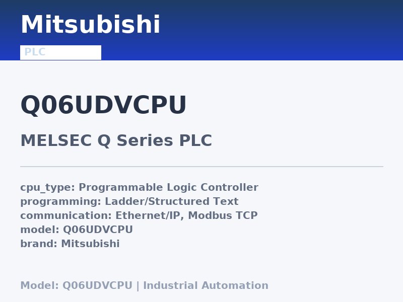 Mitsubishi Q06UDVCPU