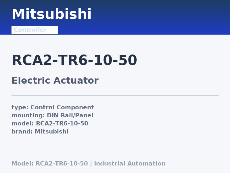 Mitsubishi RCA2-TR6-10-50