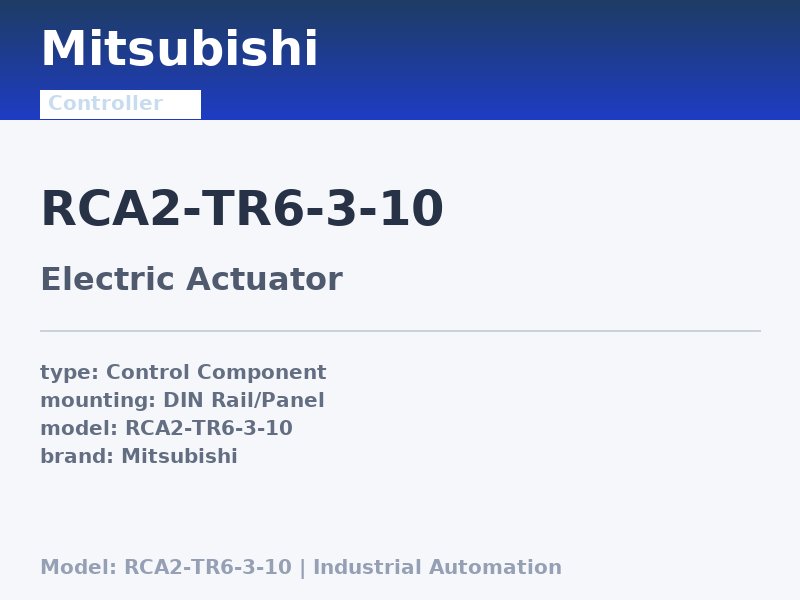 Mitsubishi RCA2-TR6-3-10