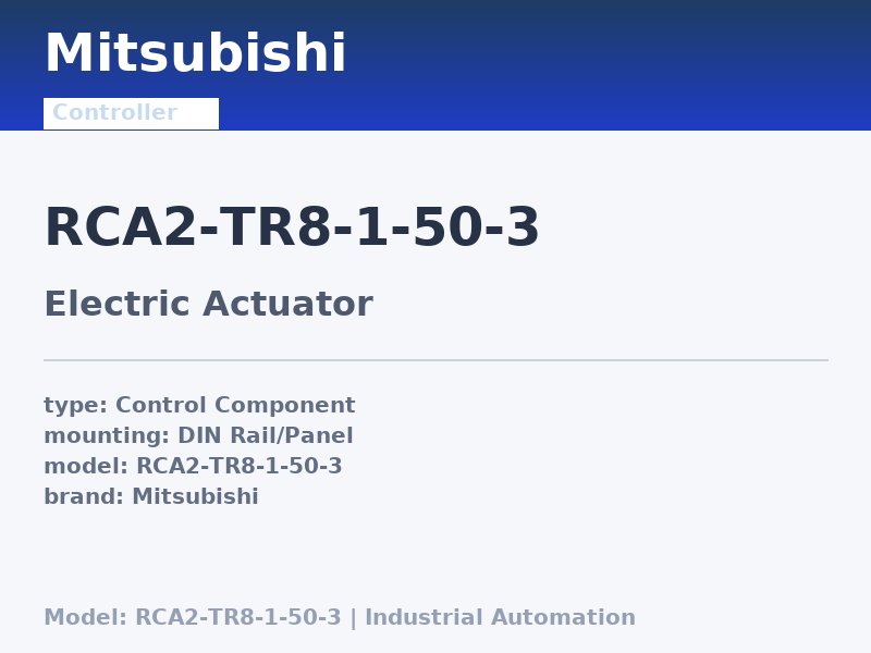 Mitsubishi RCA2-TR8-1-50-3