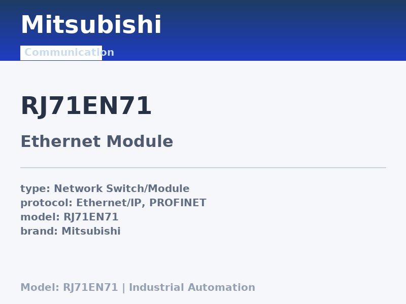 Mitsubishi RJ71EN71