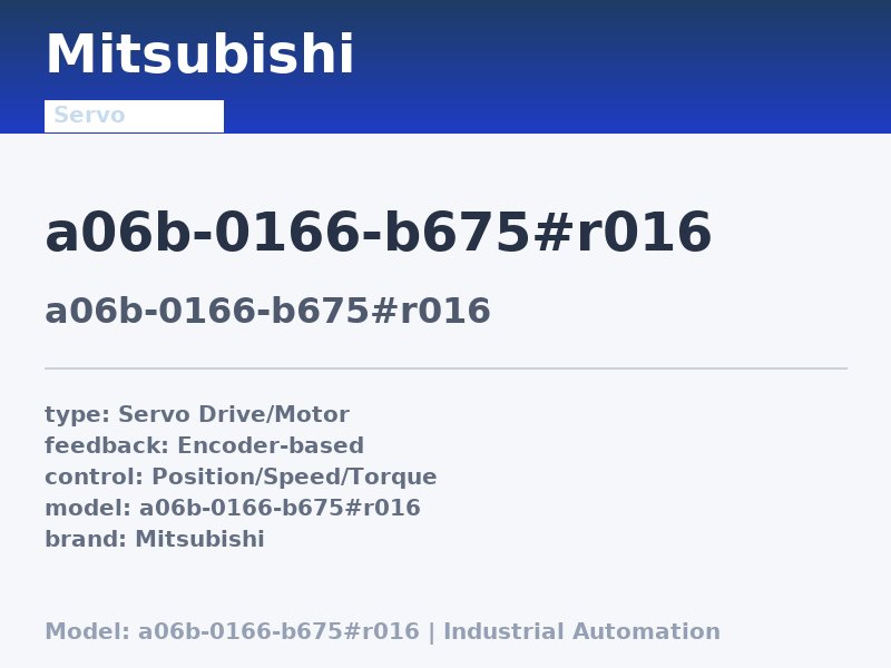 FANUC A06B-0166-B675#R016
