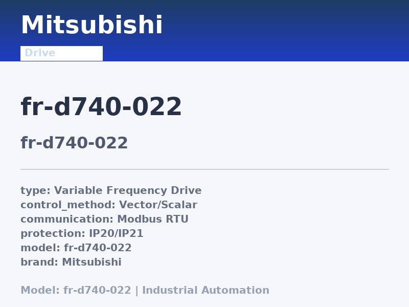 Mitsubishi FR-D740-022