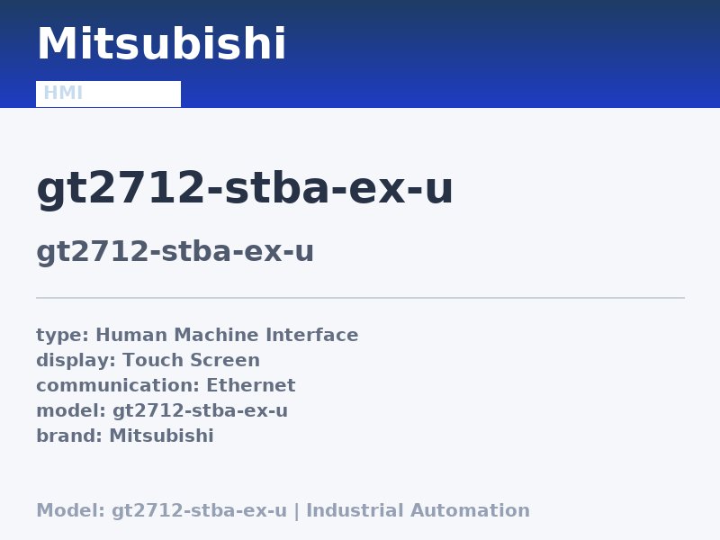 Mitsubishi GT2712-STBA-EX-U
