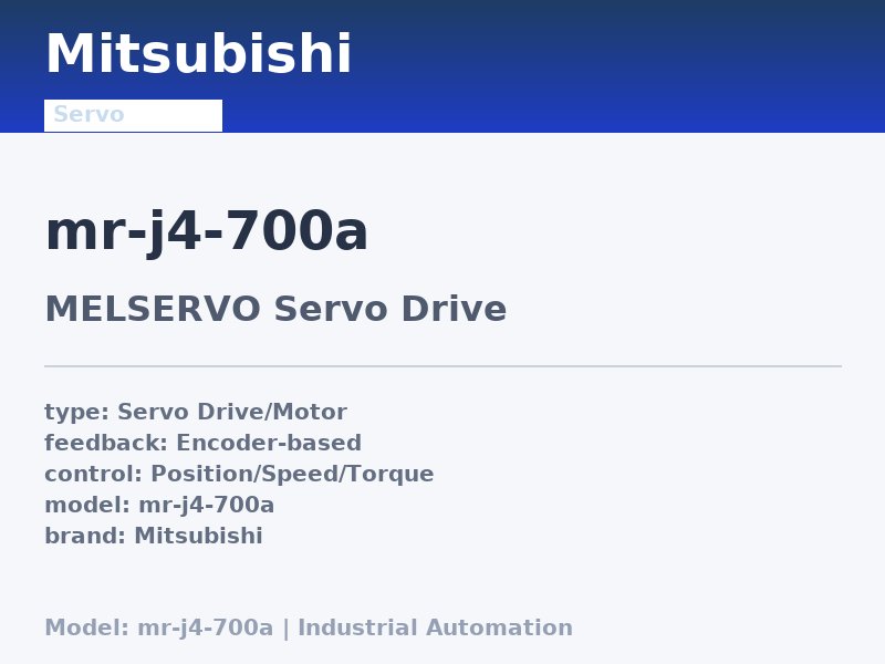 Mitsubishi MR-J4-700A