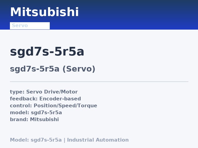 Mitsubishi SGD7S-5R5A