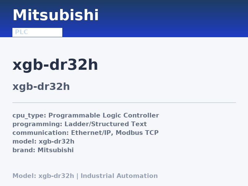 Mitsubishi XGB-DR32H