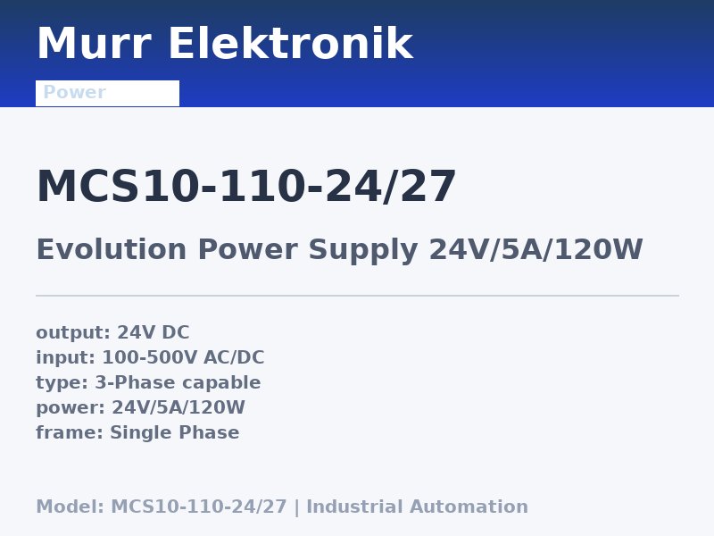 Murr Elektronik MCS10-110-24/27